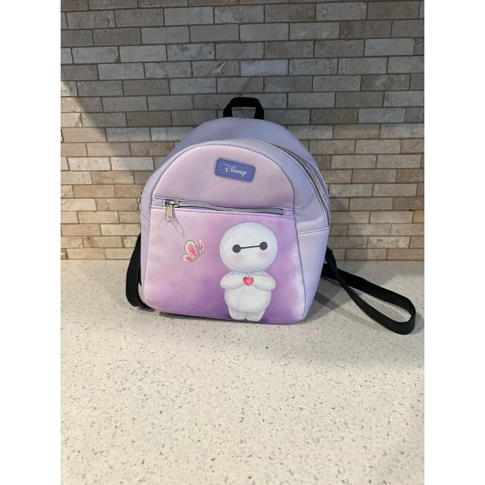 Loungefly Disney Big Hero 6 Baymax Butterfly‎ Mini Backpack. With wallet